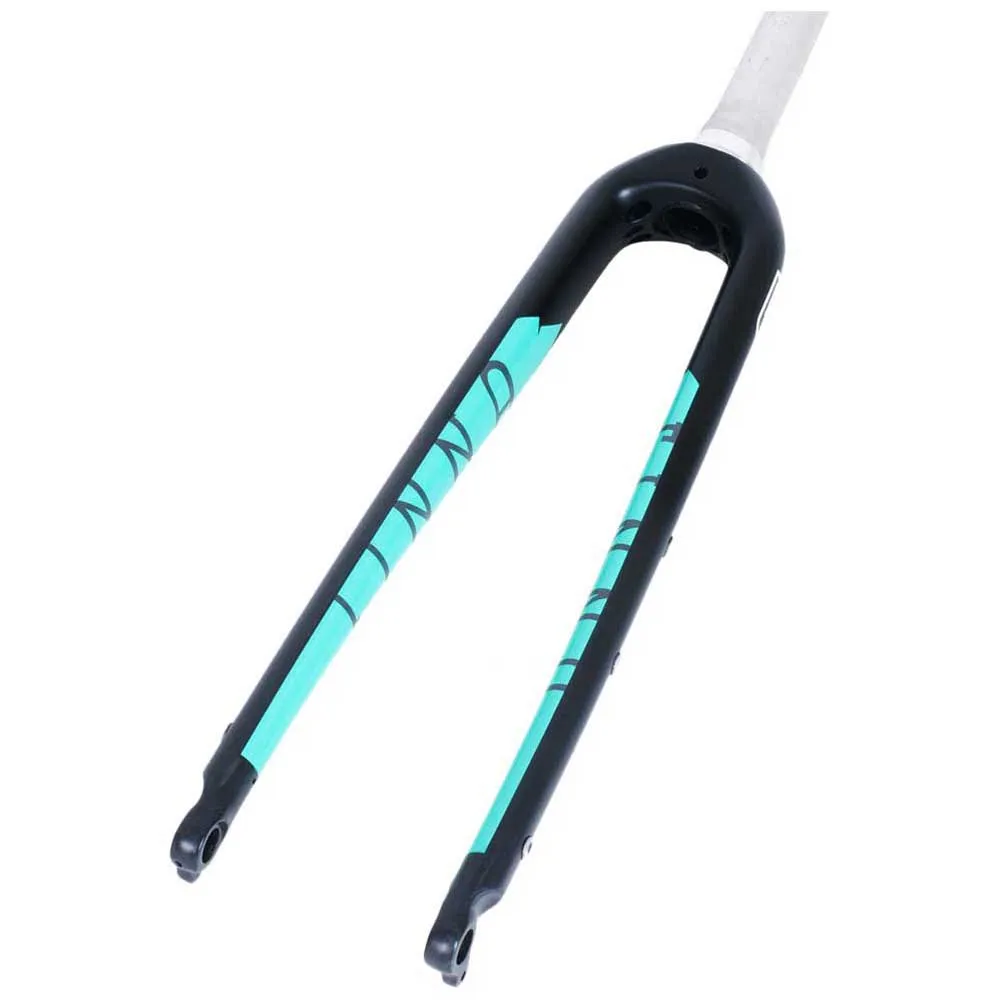 Finna Explorer Carbon Flatmount Gravel Gaffel, Black / blue, 28" - 700C, Rigid