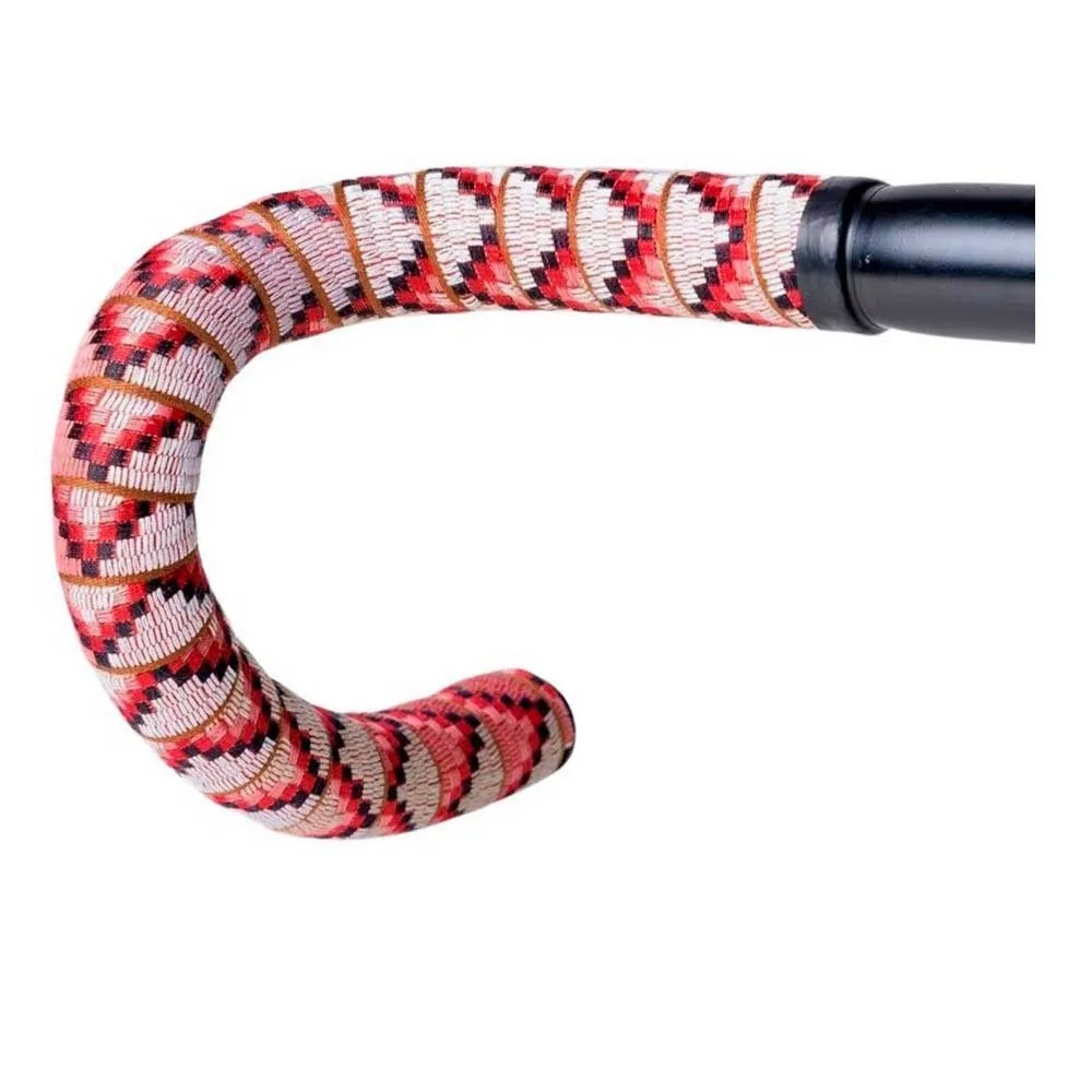 Finna Woven Jungle Styretape, White / pink / red, 2200mm