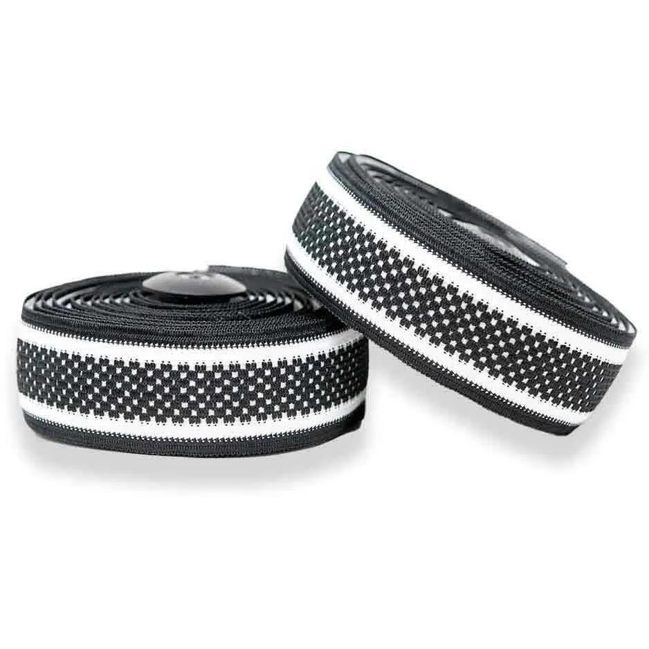 Finna Woven Sport Styretape, White / black, 2200mm Finna Woven Sport Styretape, White / black, 2200mm