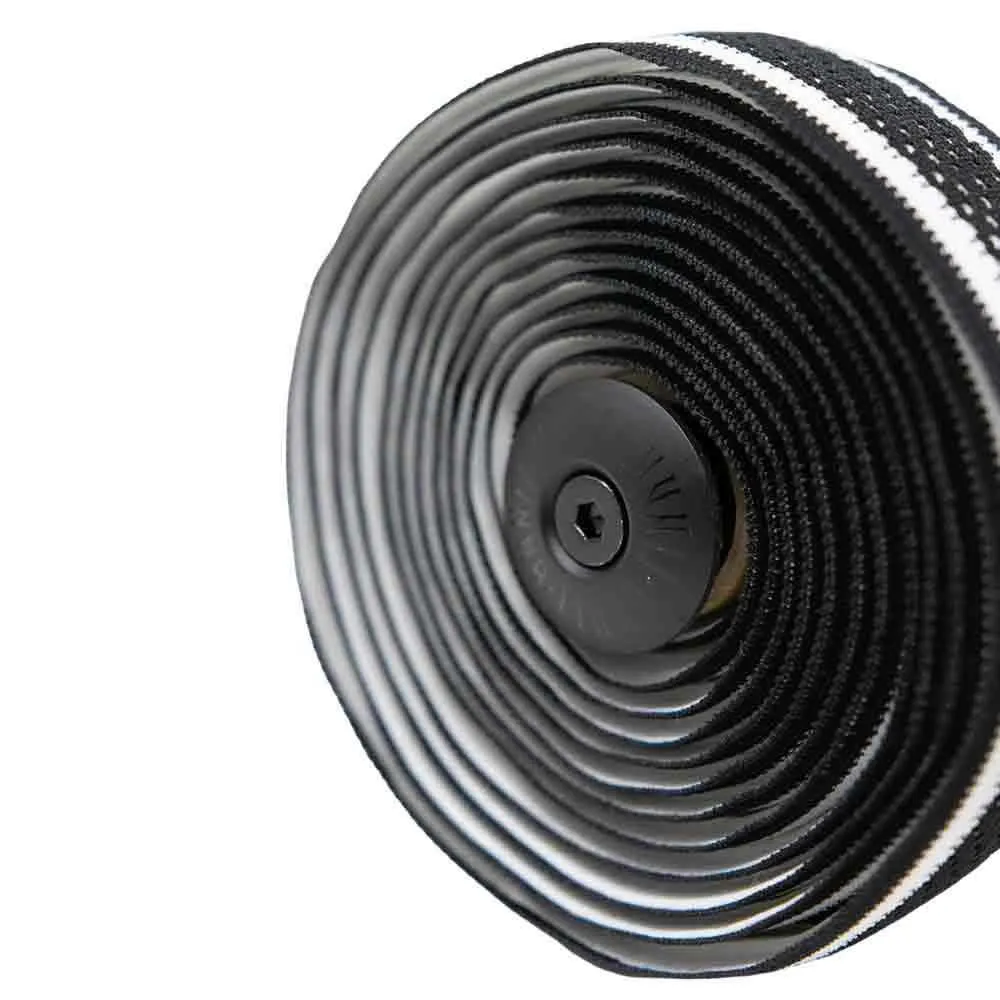 Finna Woven Sport Styretape, White / black, 2200mm Finna Woven Sport Styretape, White / black, 2200mm
