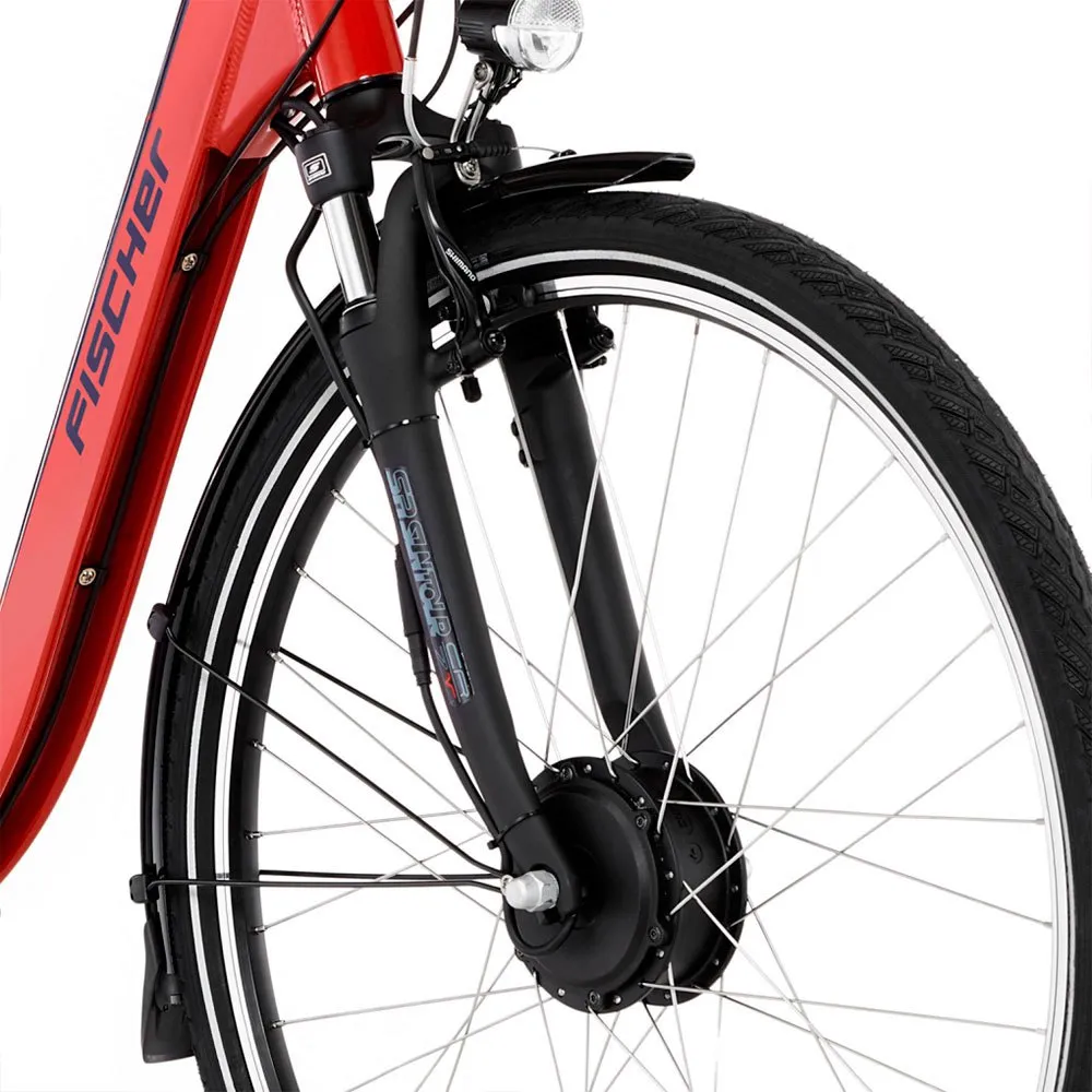 Fischer Bikes Cita 1.0 28´´ 2022 Elektrisk Sykkel, Red, 44, 317Wh, Elsykkel