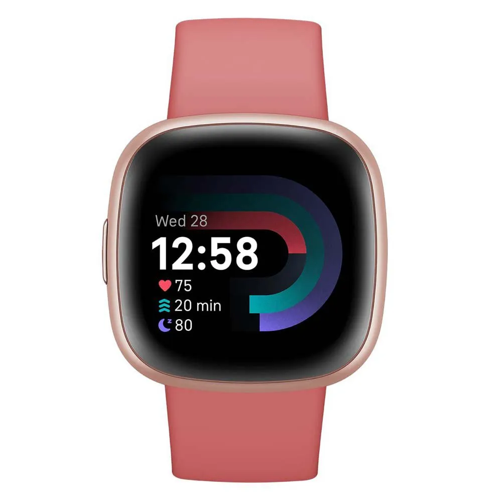 Fitbit Versa 4 Smartklokke Refurbished, Pink sand / copper rose Fitbit Versa 4 Smartklokke Refurbished, Pink sand / copper rose