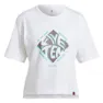 Five Ten Cropped Graphic Kortarmet T-skjorte, White, M