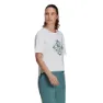Five Ten Cropped Graphic Kortarmet T-skjorte, White, M