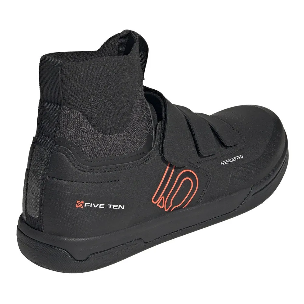 Five Ten Freerider Pro Mid Mtb-sko, Core black / solar red / grey three Five Ten Freerider Pro Mid Mtb-sko, Core black / solar red / grey three