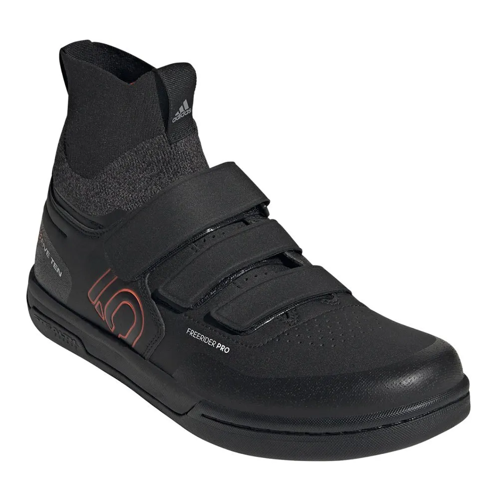 Five Ten Freerider Pro Mid Mtb-sko, Core black / solar red / grey three Five Ten Freerider Pro Mid Mtb-sko, Core black / solar red / grey three