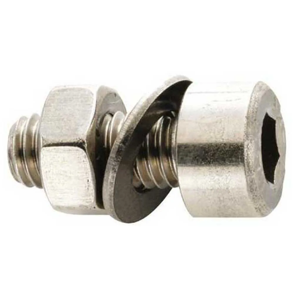 Fix Nippel M5 X 10 Mm Innvendig Sekskantet Skrue 100 Enheter, Silver, One Size