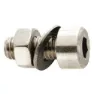 Fix Nippel M5 X 12 Mm Innvendig Sekskantet Skrue 100 Enheter, Silver, One Size