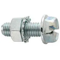 Fix Nippel M5 X 12 Mm Seksskruhode Med Skive 100 Enheter