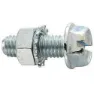 Fix Nippel M5 X 12 Mm Seksskruhode Med Skive 100 Enheter