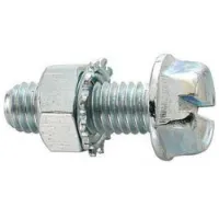 Fix Nippel M5 X 15 Mm Seksskruhode Med Skive 100 Enheter Fix Nippel M5 X 15 Mm Seksskruhode Med Skive 100 Enheter
