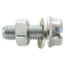 Fix Nippel M5 X 15 Mm Seksskruhode Med Skive 100 Enheter