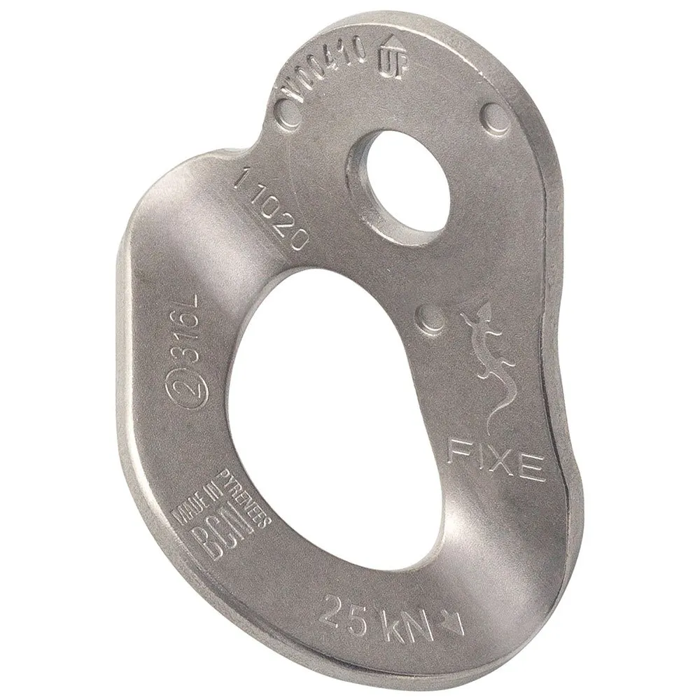 Fixe Climbing Gear 1 M10 Pack 316l Bolt Hanger 20 Enheter, Silver, One Size