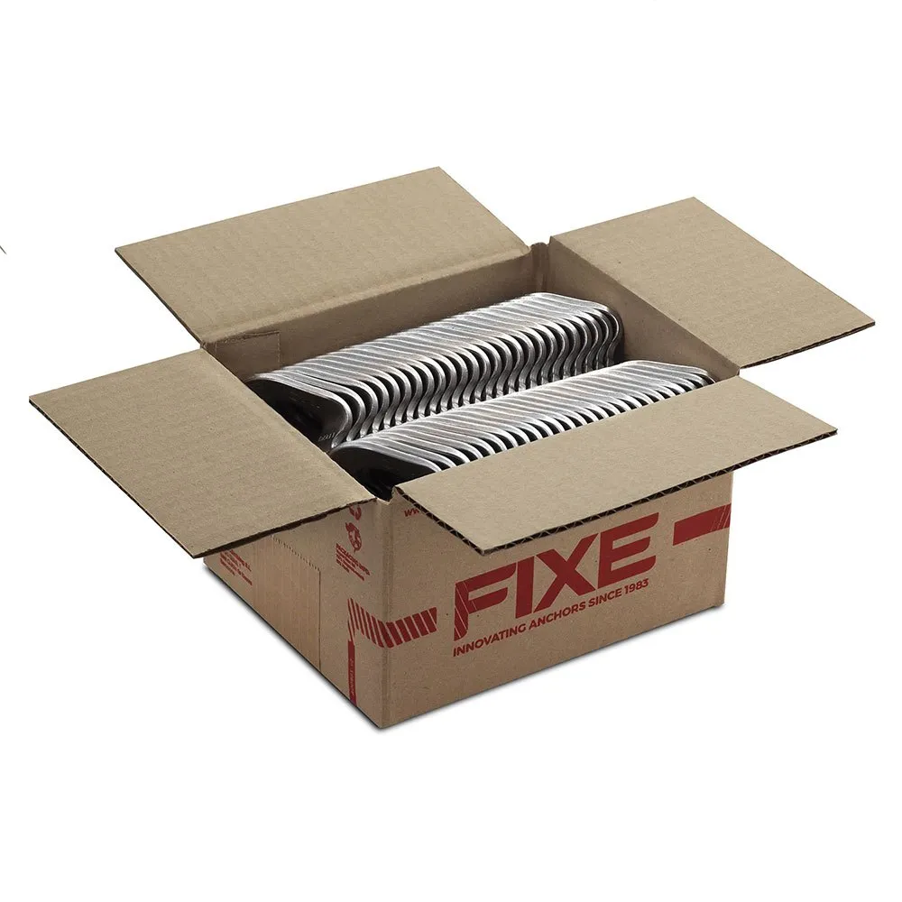 Fixe Climbing Gear 1 M12 Pack 316l Bolt Hanger 100 Enheter, Silver, One Size