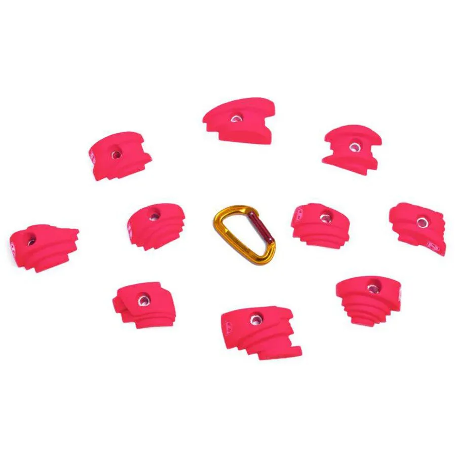 Fixe Climbing Gear Bask Streel-pakke 10 Stk, Pink, S