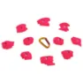 Fixe Climbing Gear Bask Streel-pakke 10 Stk, Pink, S
