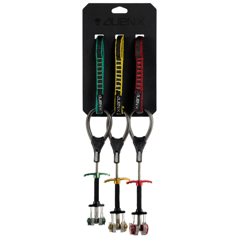 Fixe Climbing Gear F62200 Alien X Equinox Vennskapssett, Green / yellow / red