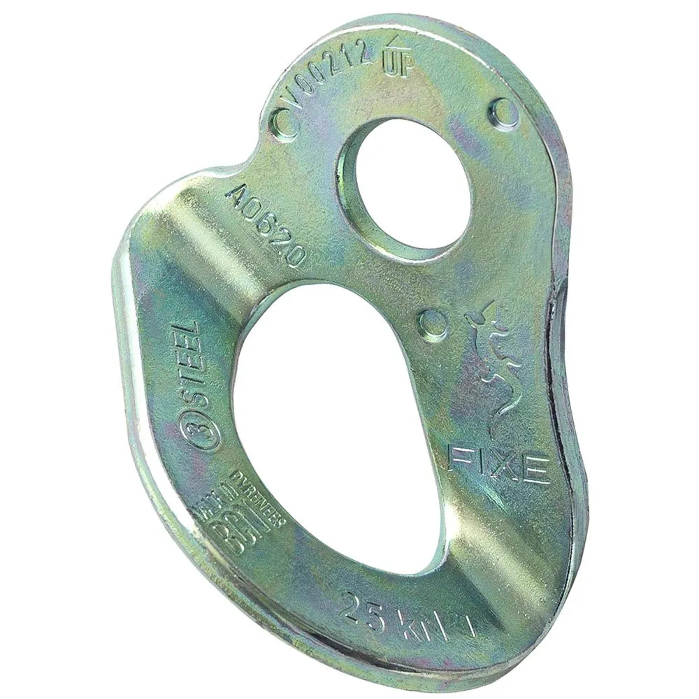 Fixe Climbing Gear Fixe 1 Hanger Galvanized Steel M12 Bolt Hanger 20 Enheter, Silver, One Size
