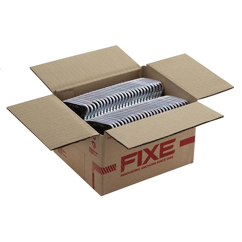 Fixe Climbing Gear Fixe 1 Hanger Steel M10 Bolt Hanger 100 Enheter, Silver, One Size