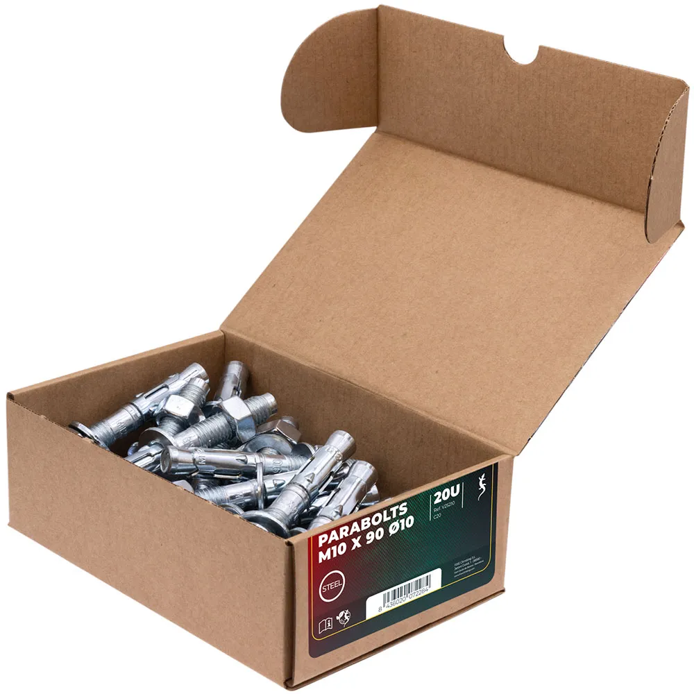 Fixe Climbing Gear M10 Expansion Bolt+fixe 1 M10 Bolt Hanger 20 Enheter, Ecotri, 90mm Fixe Climbing Gear M10 Expansion Bolt+fixe 1 M10 Bolt Hanger 20 Enheter, Ecotri, 90mm