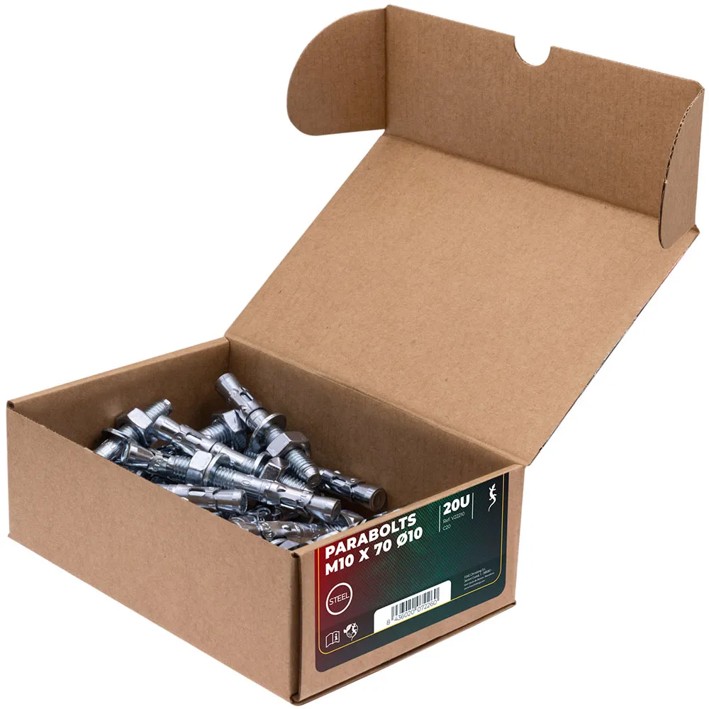 Fixe Climbing Gear V22210-k20 M10 Expansion Bolt+fixe 1 M10 Bolt Hanger 20 Enheter, Ecotri, 70mm Fixe Climbing Gear V22210-k20 M10 Expansion Bolt+fixe 1 M10 Bolt Hanger 20 Enheter, Ecotri, 70mm