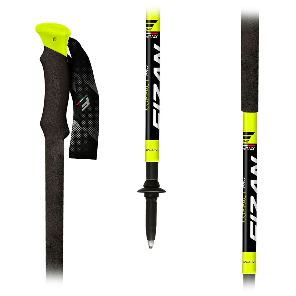 Fizan Compact Pro Spaserstokker, Grey, 59-132cm Fizan Compact Pro Spaserstokker, Grey, 59-132cm
