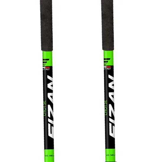 Fizan Lhotse Spaserstokker, Black / green, 65-140cm