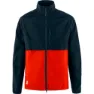 Dark navy / flame orange