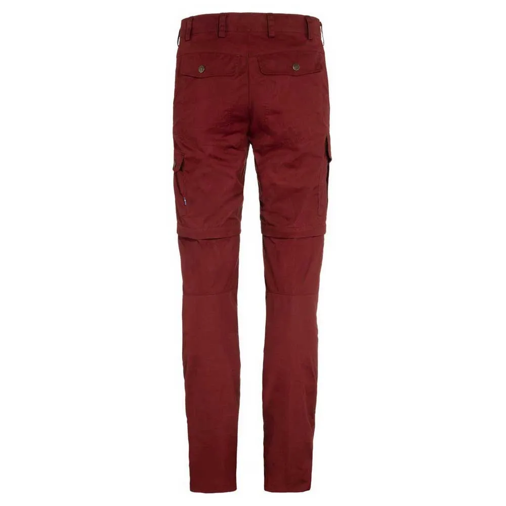 Fjällräven Karla Pro Zip-off Bukser, Bordeaux red Fjällräven Karla Pro Zip-off Bukser, Bordeaux red