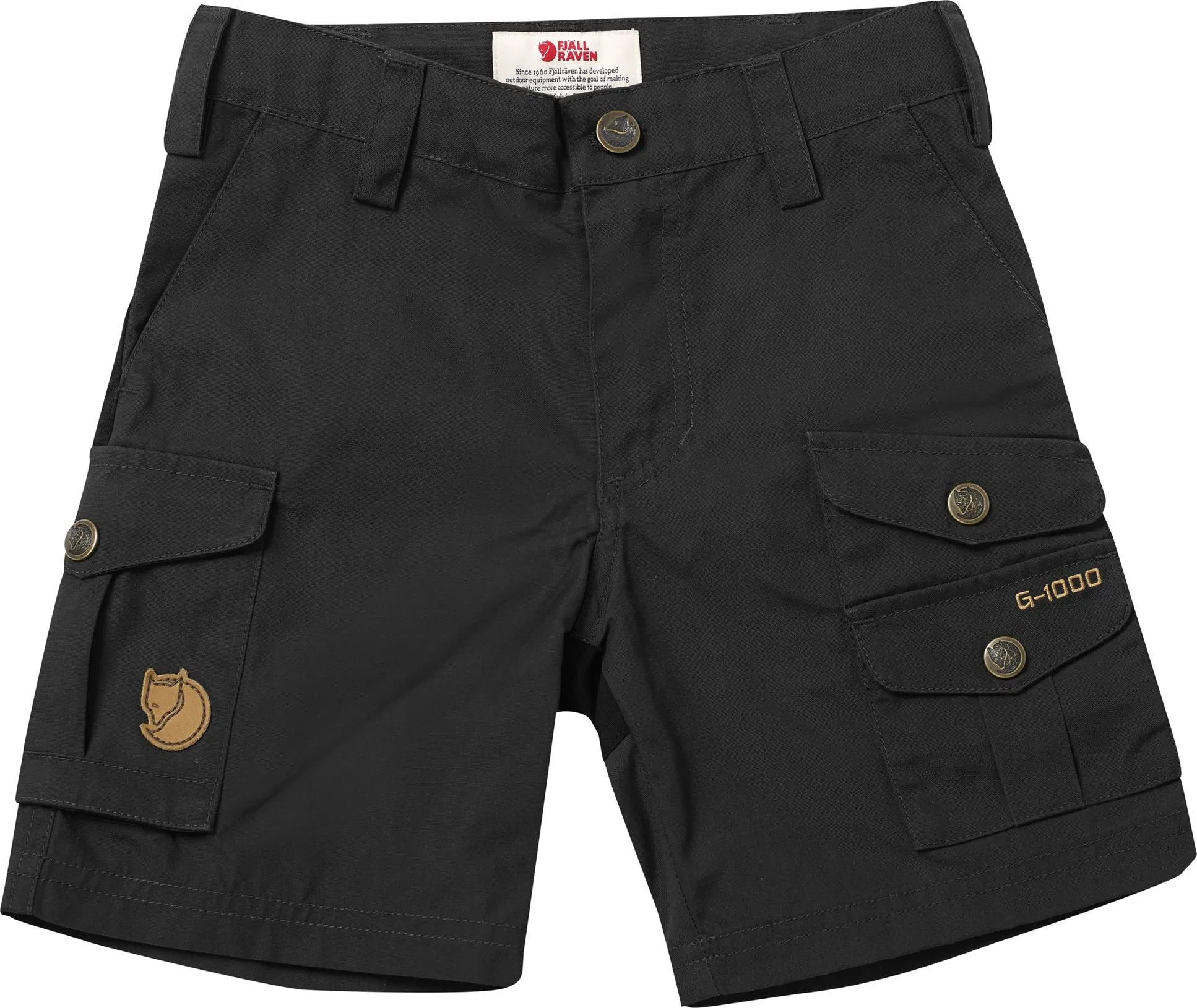 Fjällräven Kids' Vidda Shorts, Dark grey, 152cm Fjällräven Kids' Vidda Shorts, Dark grey, 152cm
