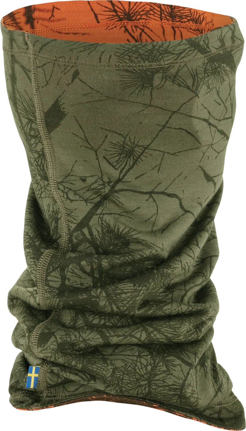 Fjällräven Lappland Neck Gaiter, Green camo-orange multi camo Fjällräven Lappland Neck Gaiter, Green camo-orange multi camo