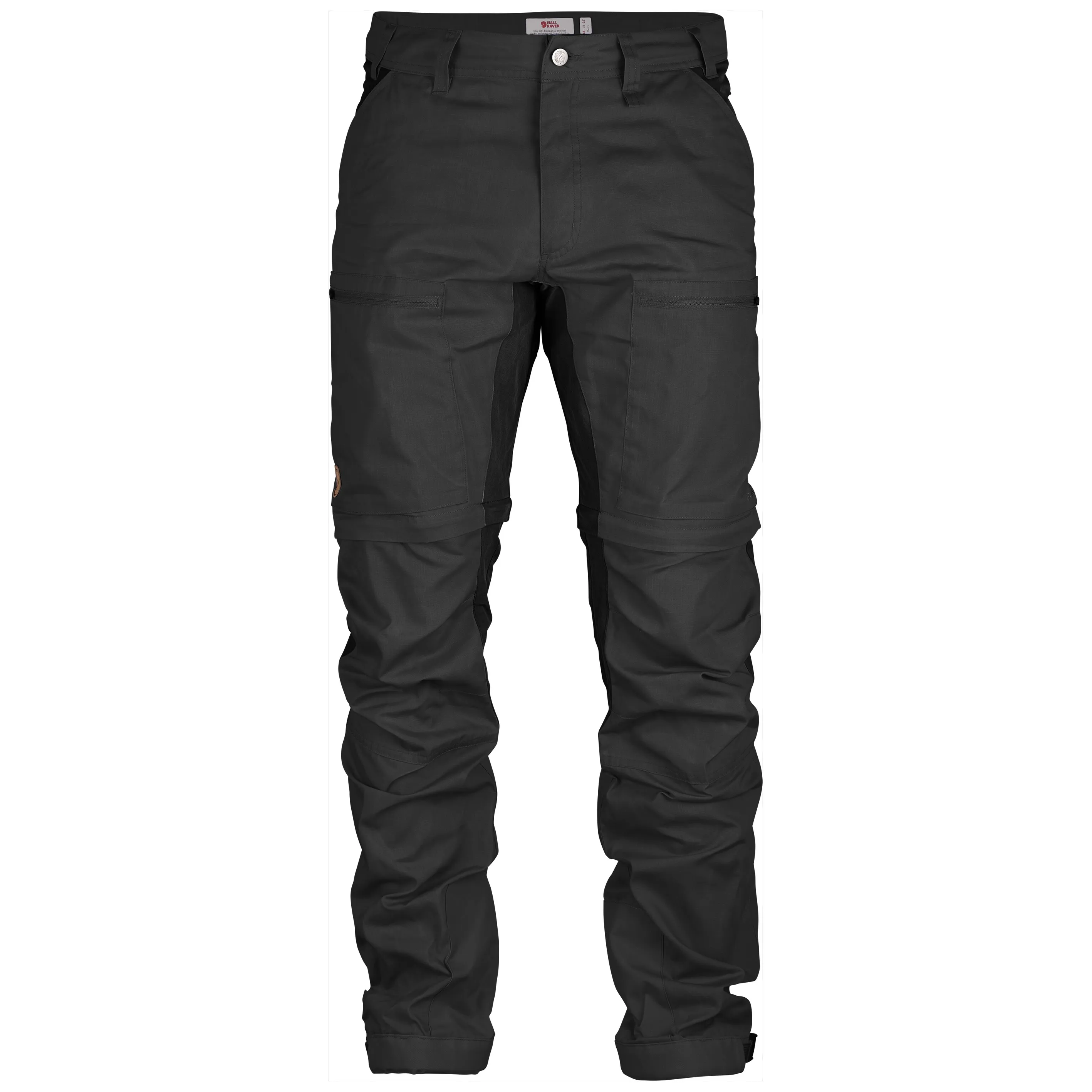Fjällräven Men's Abisko Lite Trekking Zip-Off Trousers, Dark grey-black Fjällräven Men's Abisko Lite Trekking Zip-Off Trousers, Dark grey-black