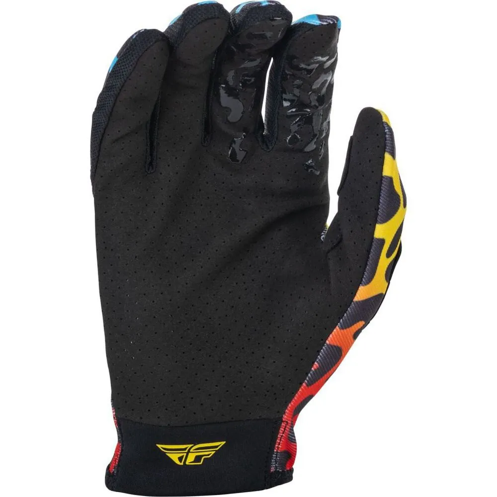 Fly Racing Lite Se Exotic Hansker, Red / yellow / blue