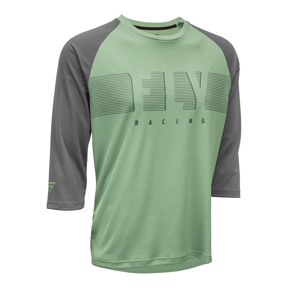 Fly Racing Ripa 3/4 Ermet Endurotrøye, Sage / charcoal grey, XL