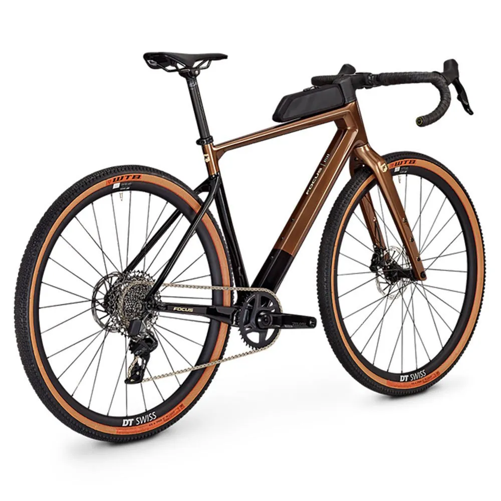Focus Atlas 8.9 Rival Etap Axs Xplr 2024 Grussykkel, Goldbrown glossy / carbon raw glossy, XS