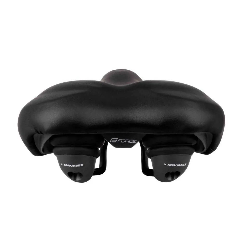Force Althea Gel Plus Tourist Sykkelsete, Black, One Size