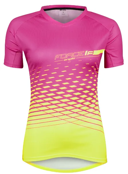 Force Angle MTB Kortermet Trøye Dame Rosa