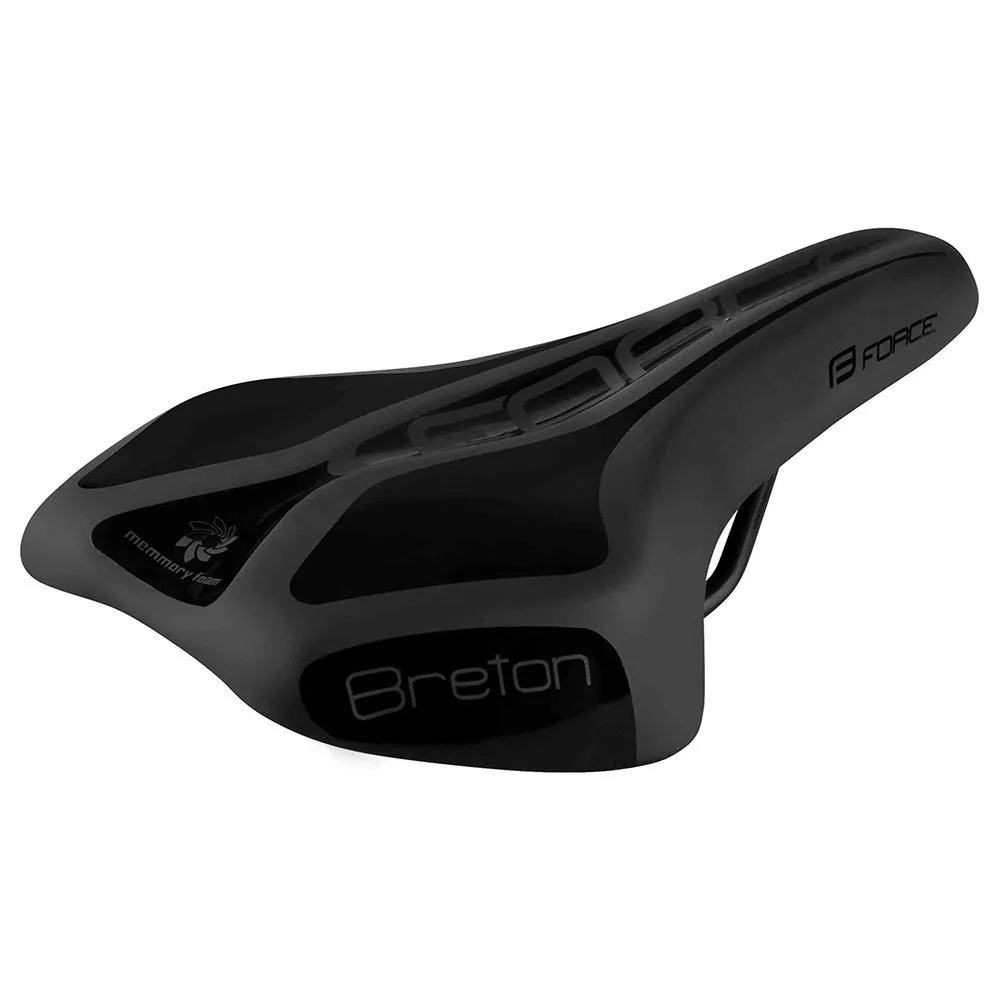 Force Breton Tourist Sykkelsete, Black, 160mm