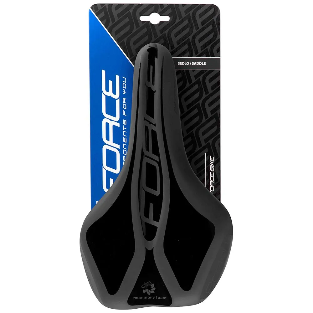 Force Breton Tourist Sykkelsete, Black, 160mm