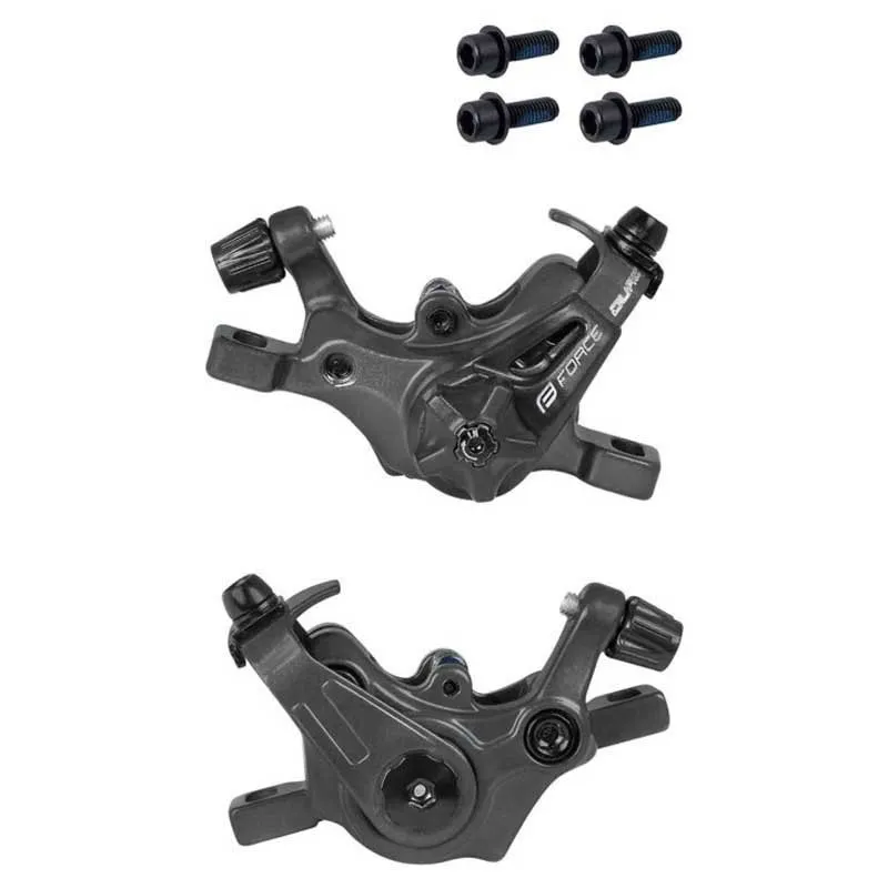 Force Dual Mtb Skivebremsekaliper, Black, One Size