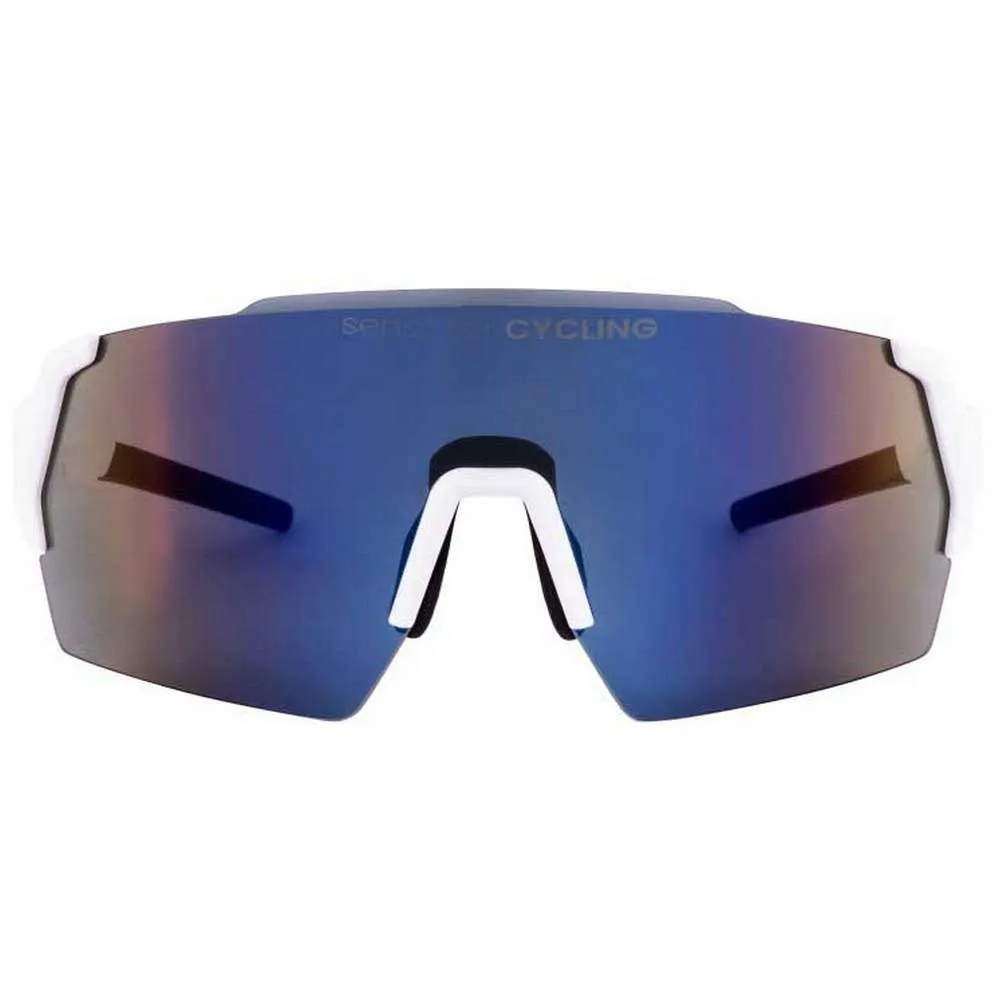 Force Electra Solbriller, White, Blue Mirror/CAT3