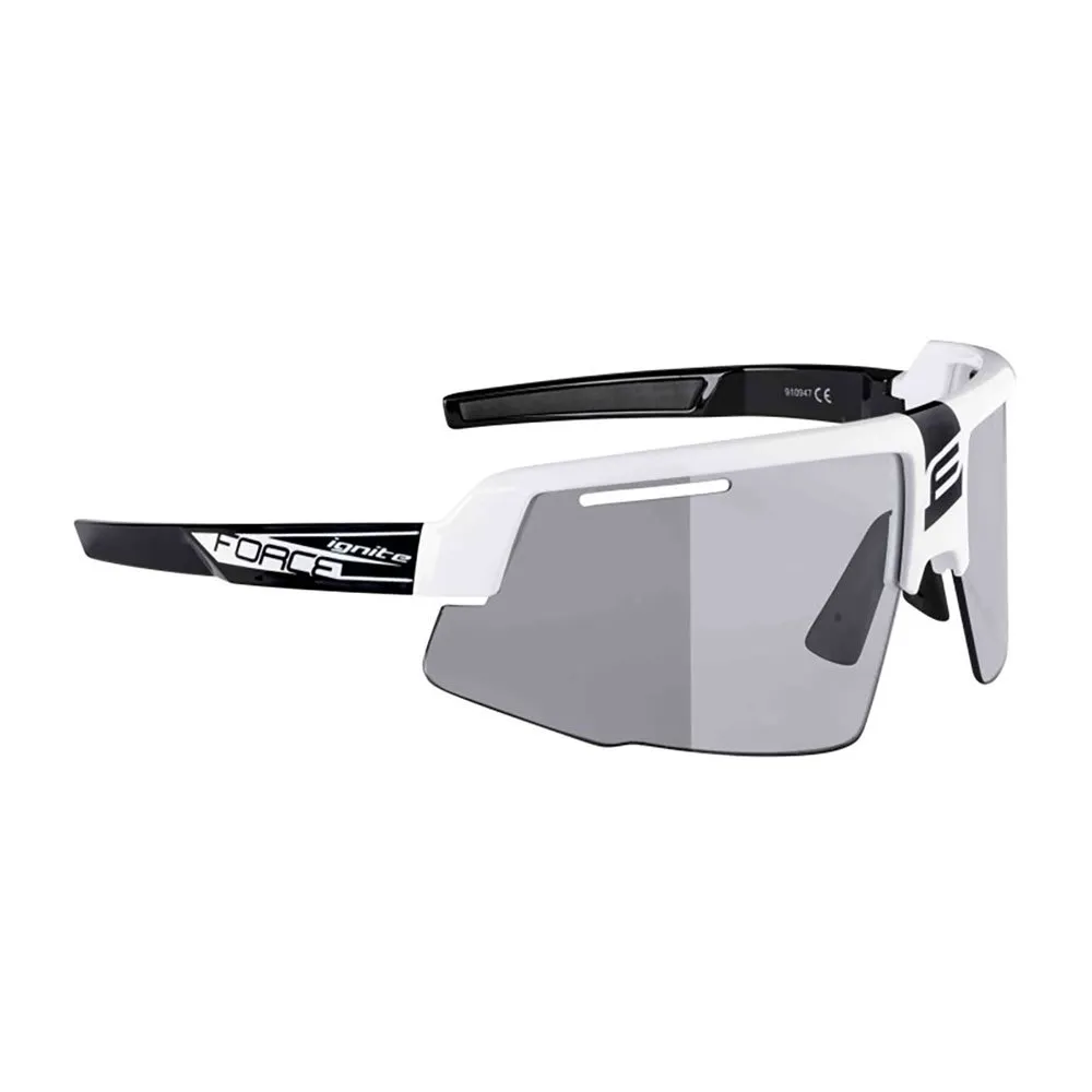 Force Ignite Foto Kromatiske Solbriller, White / black, Fotocromic Grey/CAT0-3 Force Ignite Foto Kromatiske Solbriller, White / black, Fotocromic Grey/CAT0-3