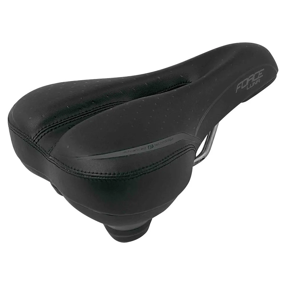 Force Luna Tourist Sykkelsete, Black, 175mm