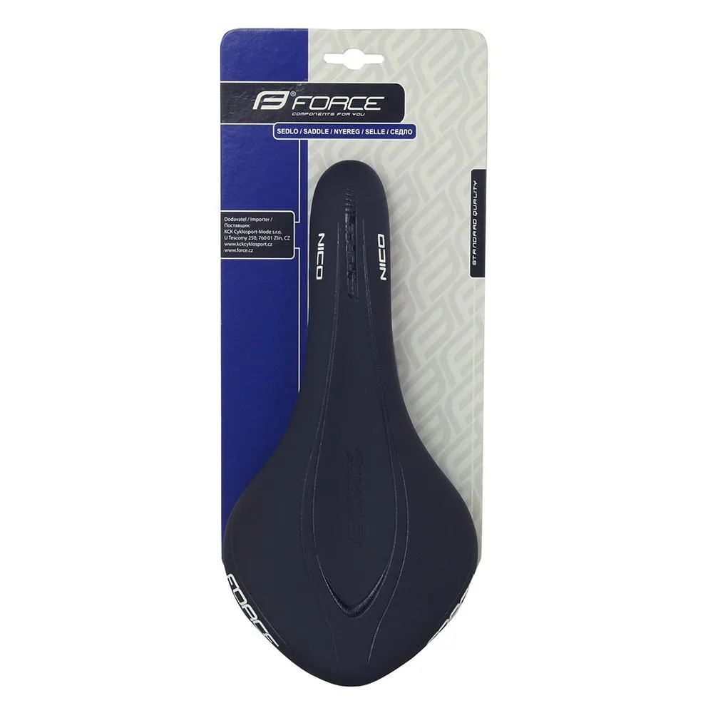 Force Nico Sykkelsete, Black, 130mm