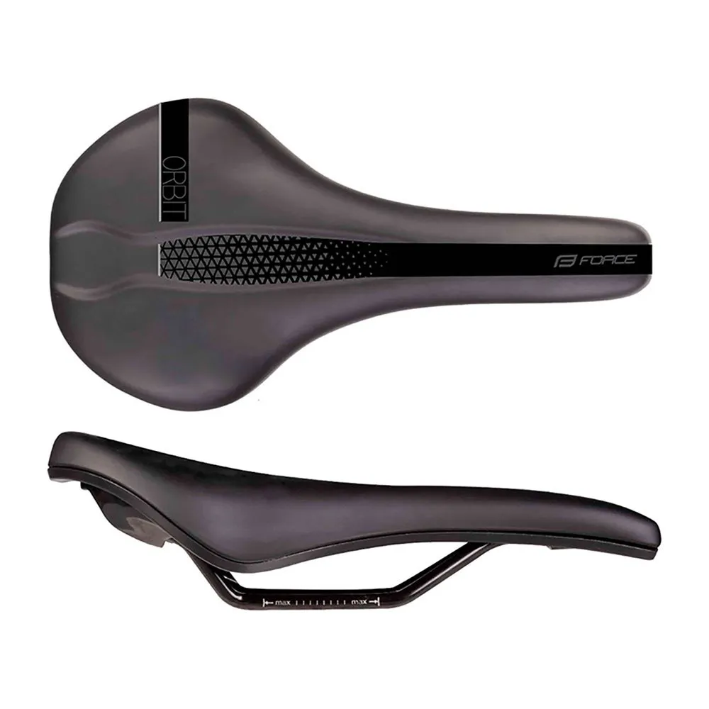 Force Orbit Sykkelsete, Black, 144mm