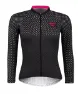 Force Points Langermet Jersey Til Dame, Rosa/svart, XS