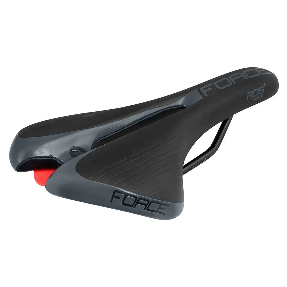 Force Ros Hole+ Sykkelsete, Black, 135mm