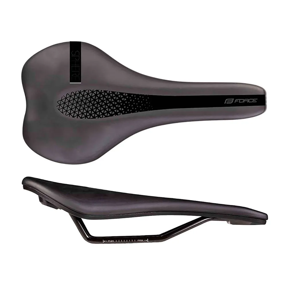 Force Sphere Sykkelsete, Black, 143mm Force Sphere Sykkelsete, Black, 143mm