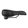 Force Tourist Elastomer Luna Sykkelsete, Black, 175mm