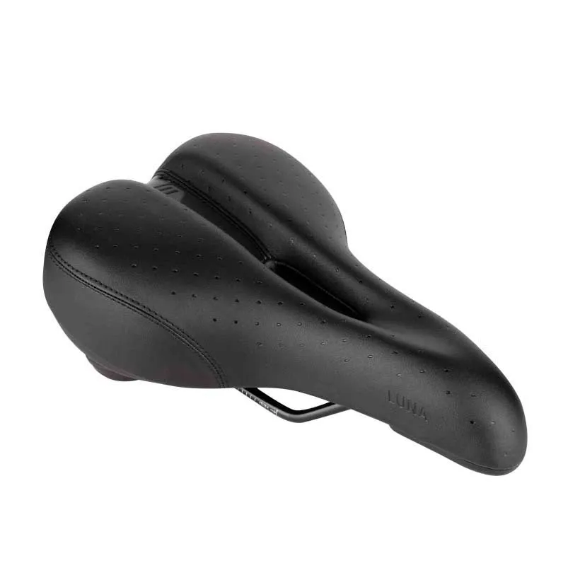 Force Tourist Elastomer Luna Sykkelsete, Black, 175mm